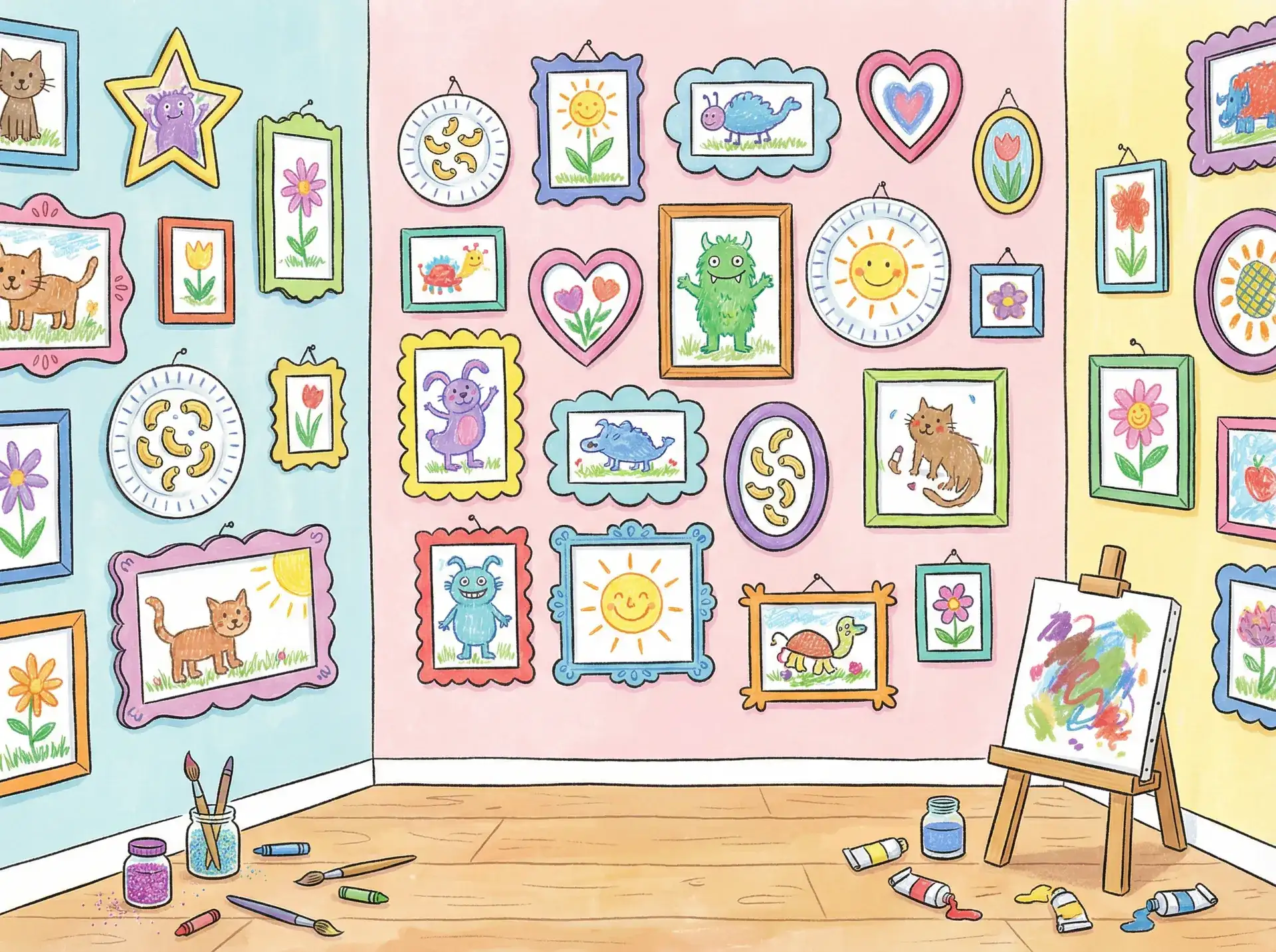 小朋友的彩色画作 - 禁漫天堂网 创意展示